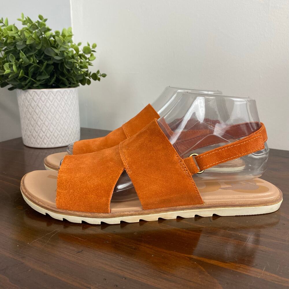 Sorel Women's Ella II Slingback Sandal Orange Rust Size 9
